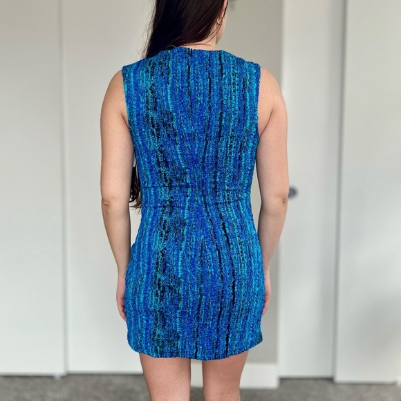 Zara 60s Mod Mermaidcore Seersucker Mini Dress – Sabrina Carpenter Coquette - Picture 3 of 14